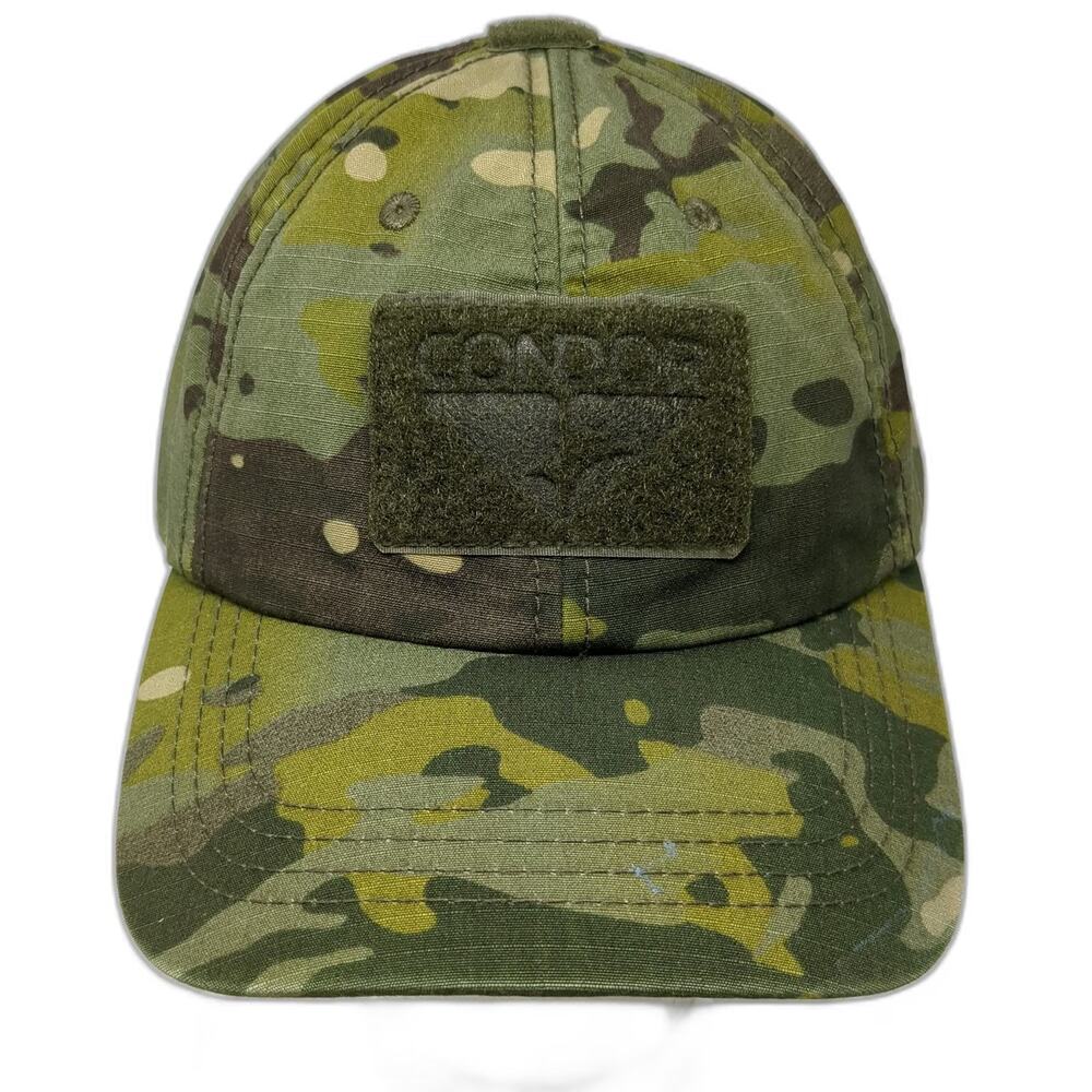 Condor Baseball Cap Green One Size MultiCam Tactical Loop Patches Buckle Hat